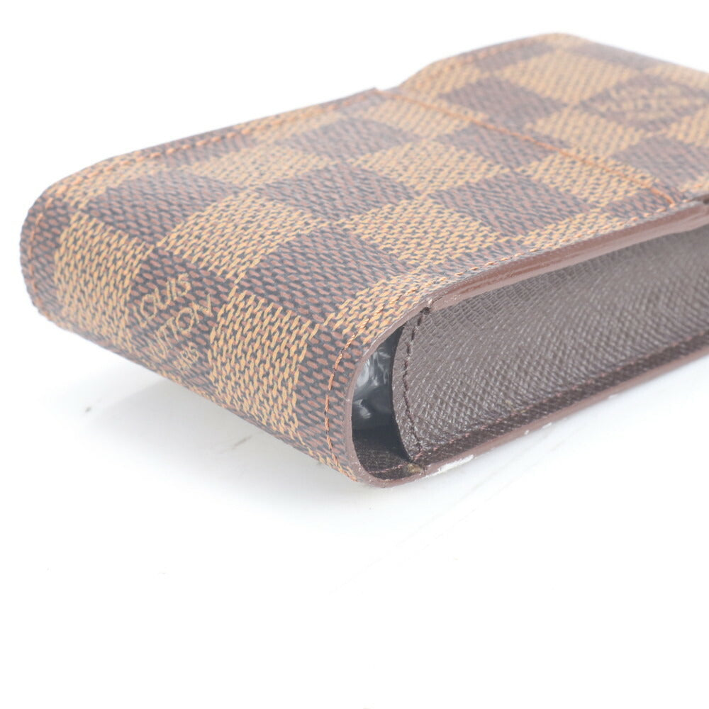 美品 ルイヴィトン ダミエ エテュイ シガレット N63024 レザー シガレットケース タバコ 煙草 ビジネス 紳士 メンズ RUE CV29-3