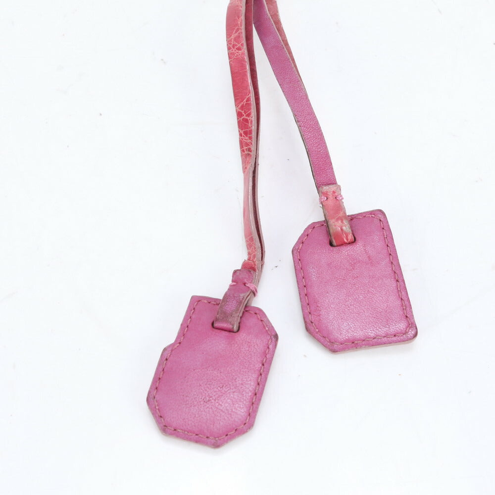 ドルチェアンドガッバーナ ドルガバ DG ロゴ キーホルダー チャーム レザー キーリング ピンク シルバー レディース MMM CL87-33