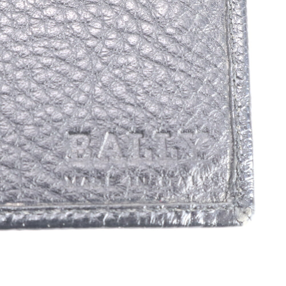 美品 バリー リザード エンボス レザー 長財布 二つ折り ロング ウォレット ラウンドファスナー 札入れ ブラック メンズ RUE CP5-2