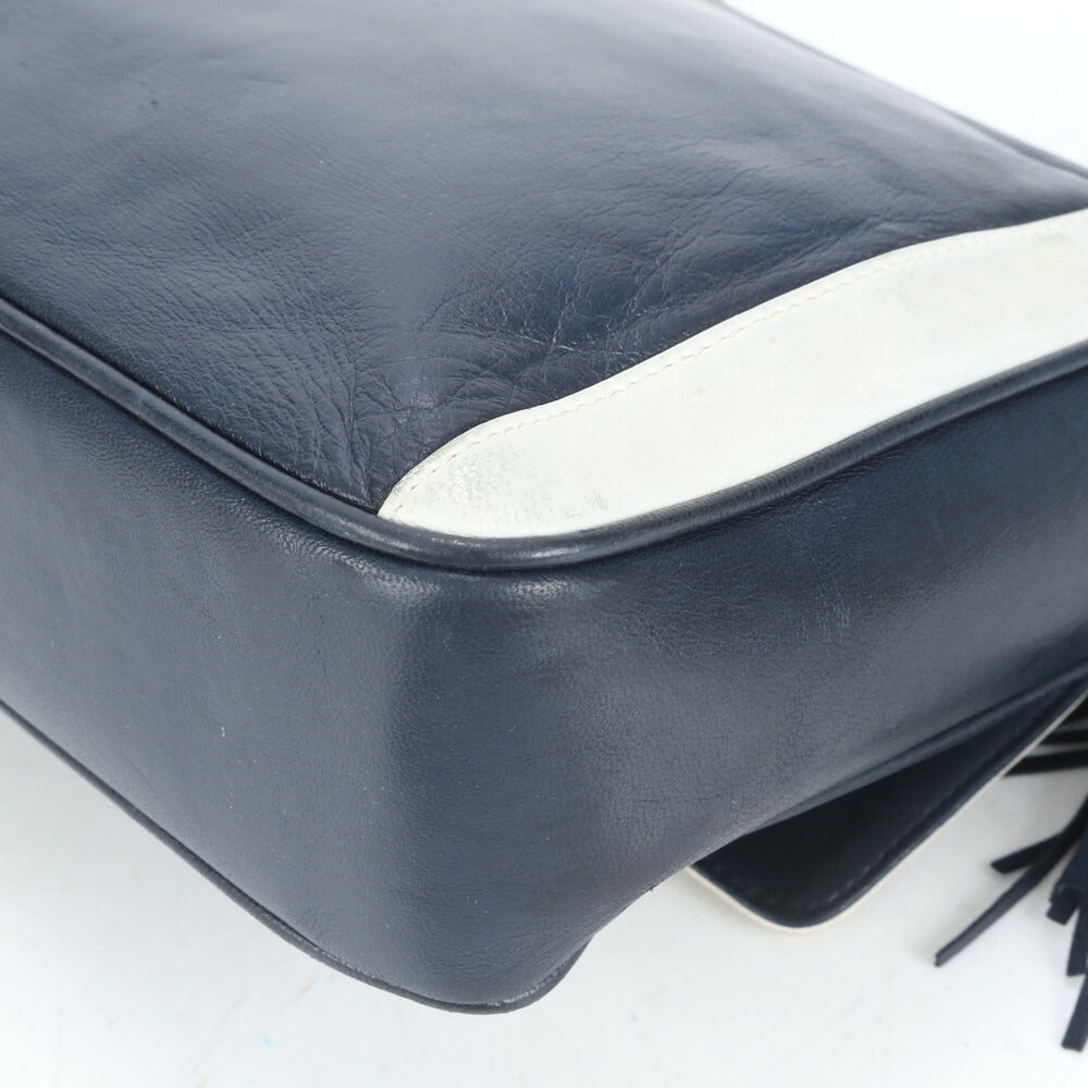 美品 シャネル シリアルシール付 タッセル ラムスキン レザー チェーン ショルダーバッグ 斜め掛け トート レディース EUE CP8-8