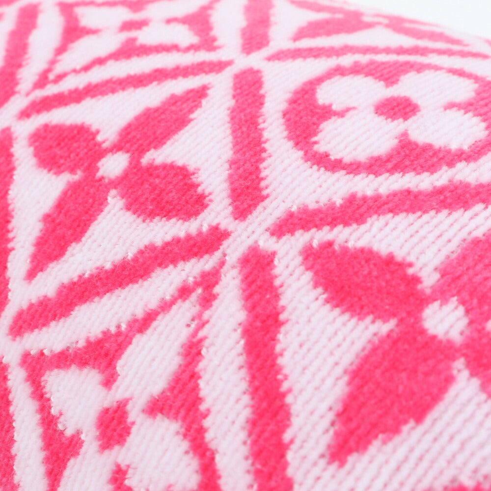 未使用 ルイヴィトン モノグラム フラワー タイル プティ クッション ピロー 枕 M01371 ピンク インテリア レディース ERE CP24-2