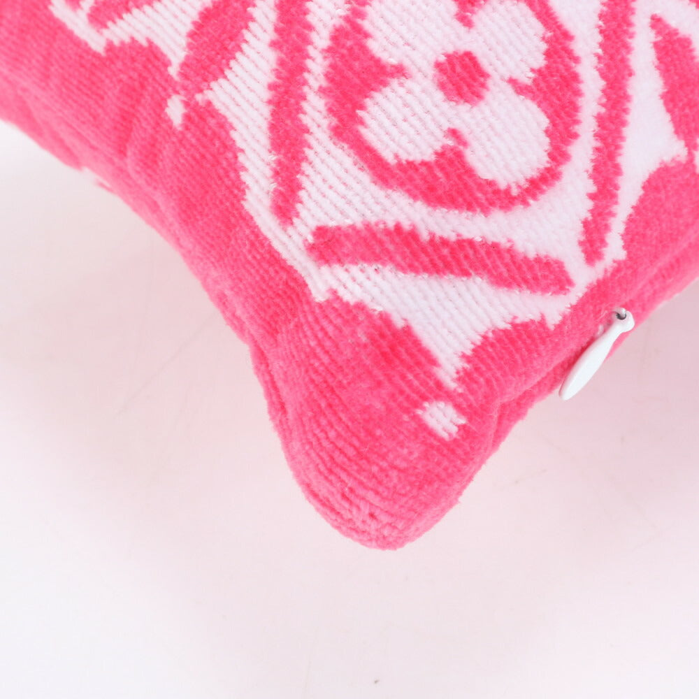 未使用 ルイヴィトン モノグラム フラワー タイル プティ クッション ピロー 枕 M01371 ピンク インテリア レディース ERE CP24-2