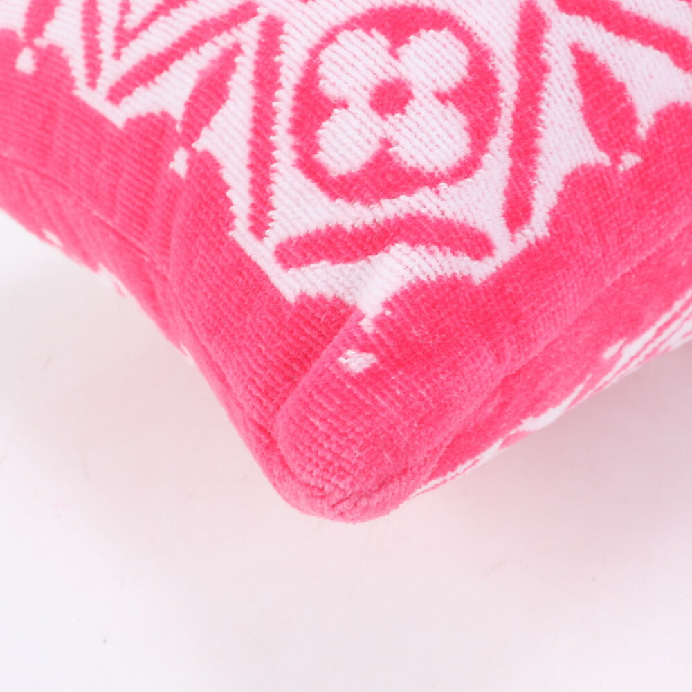 未使用 ルイヴィトン モノグラム フラワー タイル プティ クッション ピロー 枕 M01371 ピンク インテリア レディース ERE CP24-2