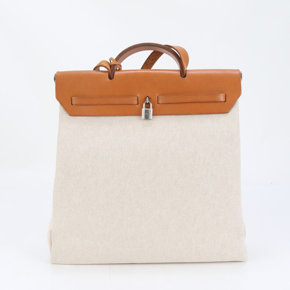 美品 エルメス エールバッグ MM □F 刻印 レザー 2WAY トート バッグ 斜め掛け ショルダー ビジネス 通勤 書類鞄 A4 EEE CP30-9