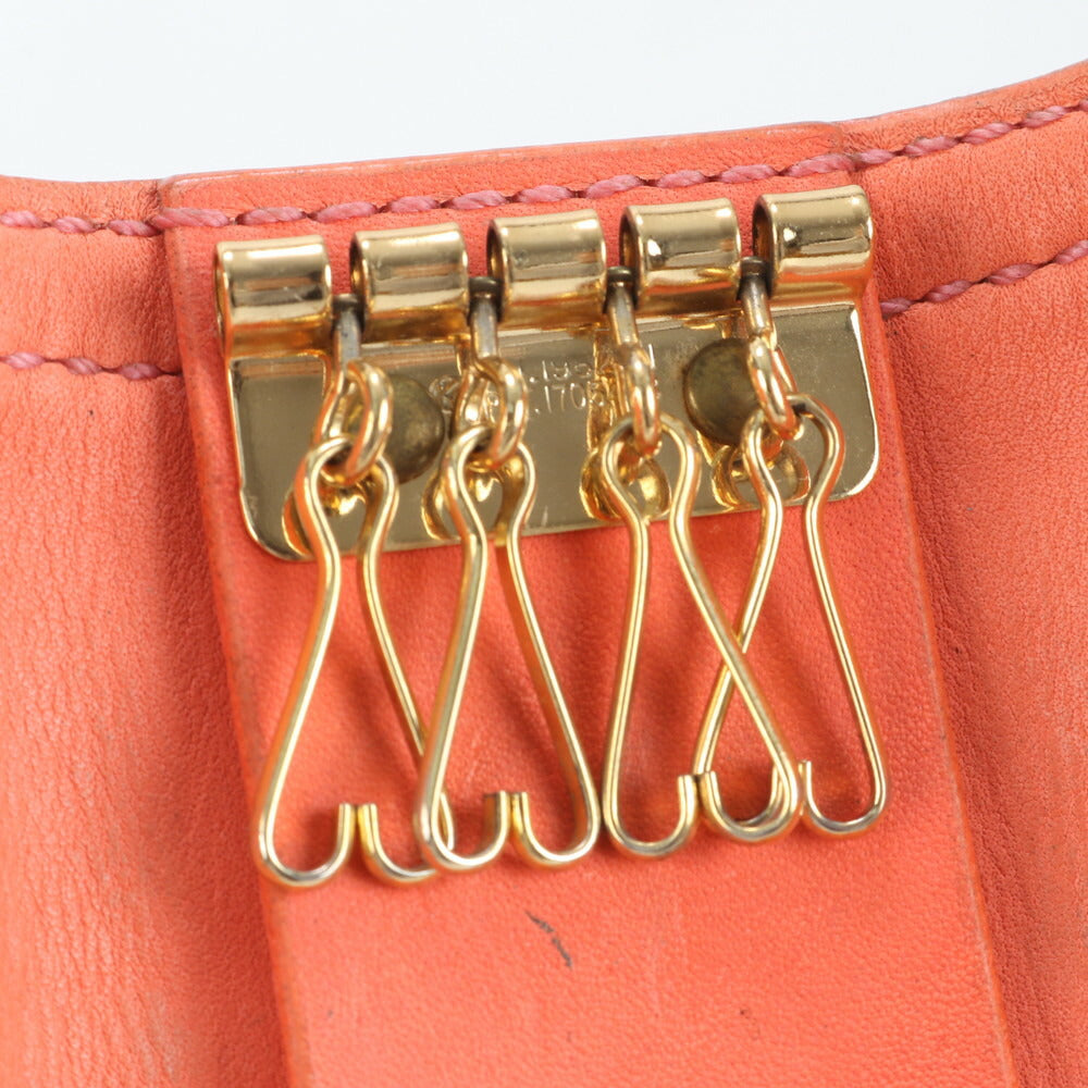 スティングレイ レザー キーケース 4連 キーリング 本革 ピンク レディース MMM CL86-24