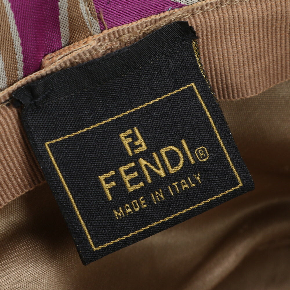 美品 フェンディ マーブル バケット ハット ファッション 帽子 レディース EEE CQ7-2