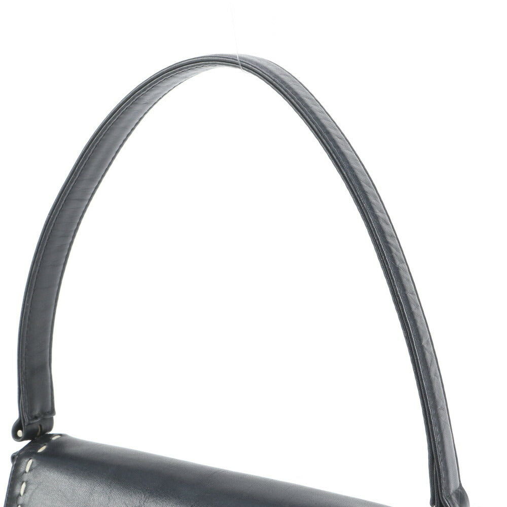 美品 アニエスベー ヴォヤージュ レザー ショルダーバッグ 肩掛け ワンショルダー トート ハンド ブラック レディース ECE CQ31-3