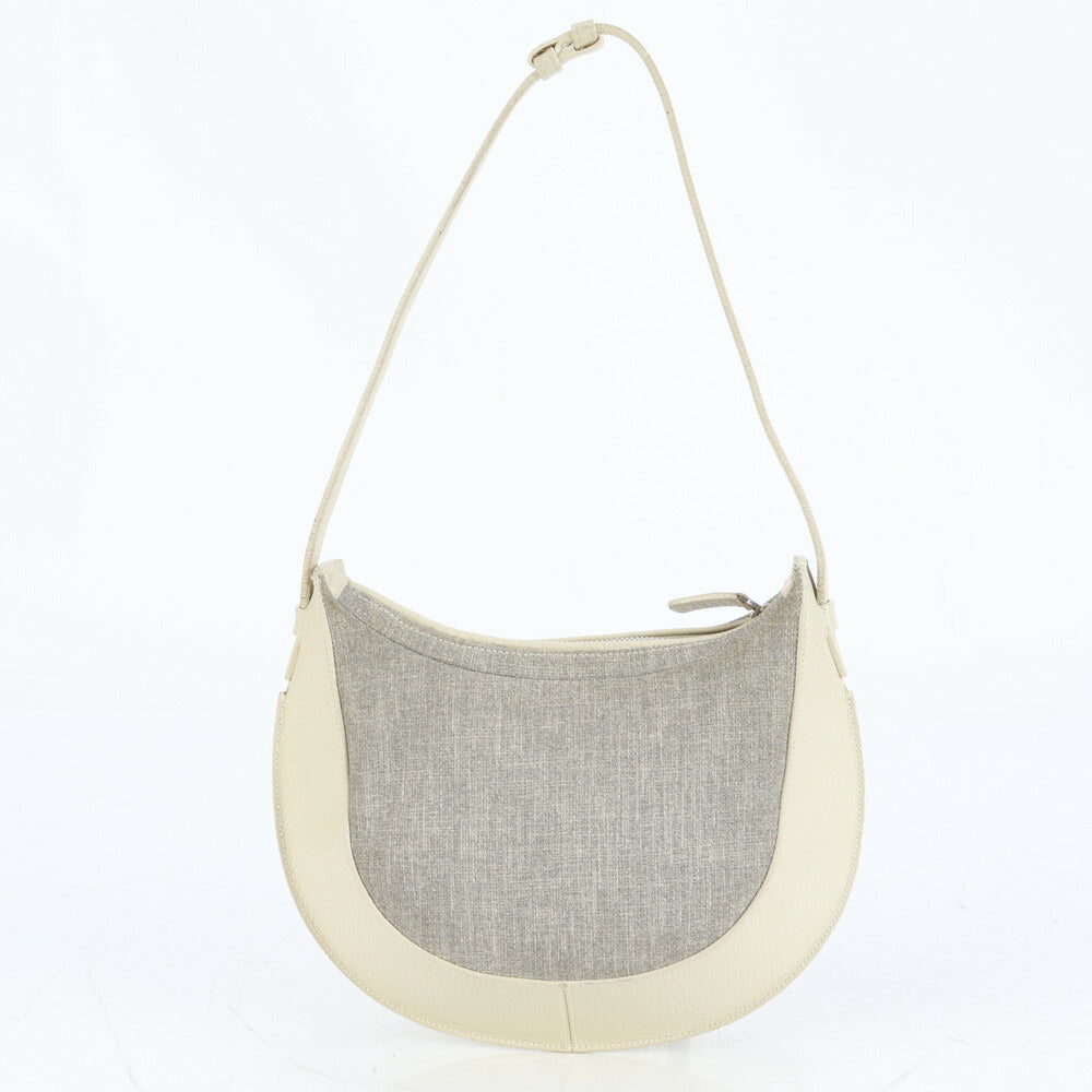 極美品 ロエベ ホーボー レザー ショルダーバッグ 肩掛け ワンショルダー トート ハンド シルバー 金具 レディース RRE CQ35-5