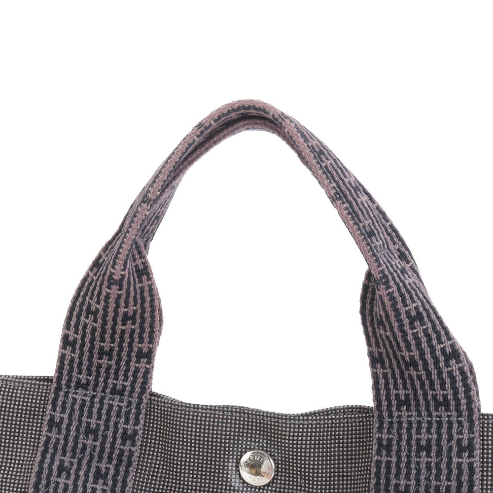 極美品 エルメス エールライン MM トート バッグ ショルダー ビジネス 通勤 書類鞄 A4 紳士 仕事 グレー メンズ RRE CQ38-7