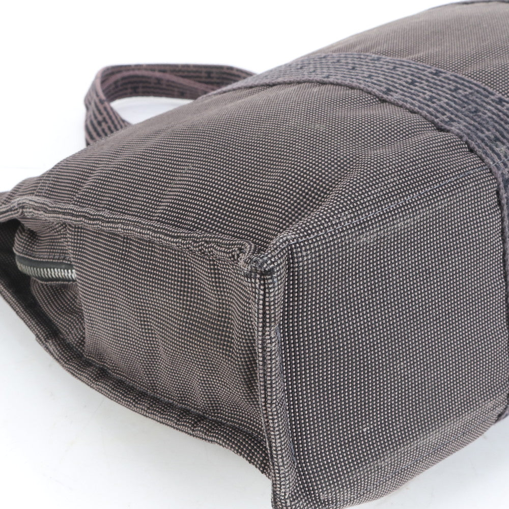 極美品 エルメス エールライン MM トート バッグ ショルダー ビジネス 通勤 書類鞄 A4 紳士 仕事 グレー メンズ RRE CQ38-7