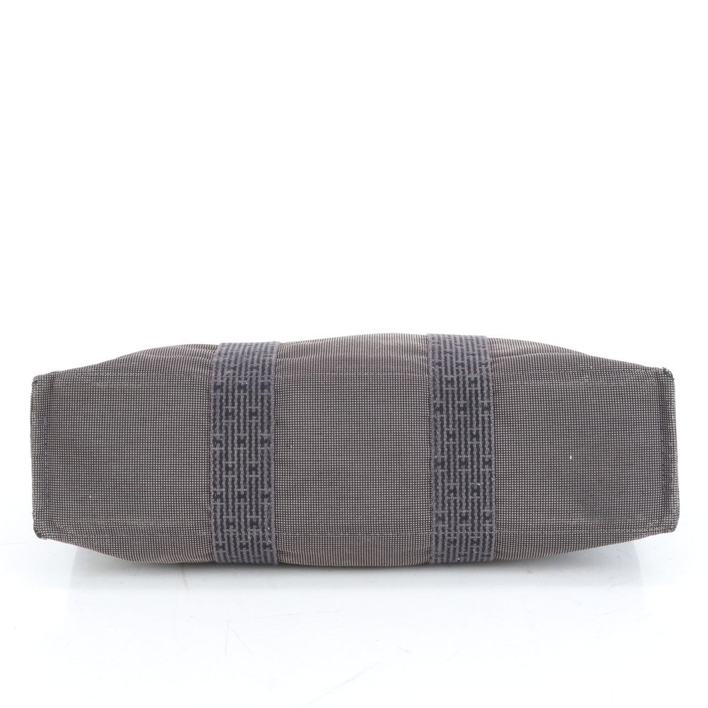 極美品 エルメス エールライン MM トート バッグ ショルダー ビジネス 通勤 書類鞄 A4 紳士 仕事 グレー メンズ RRE CQ38-7