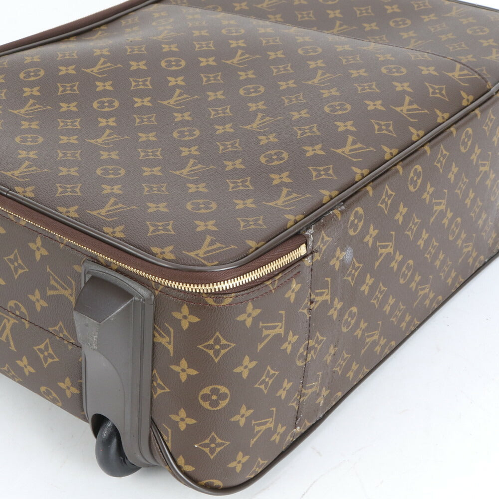 極美品 ルイヴィトン モノグラム ペガス 55 レザー スーツケース キャリー バッグ M23294 出張 旅行 トランク A4 メンズ EEE CJ7-1