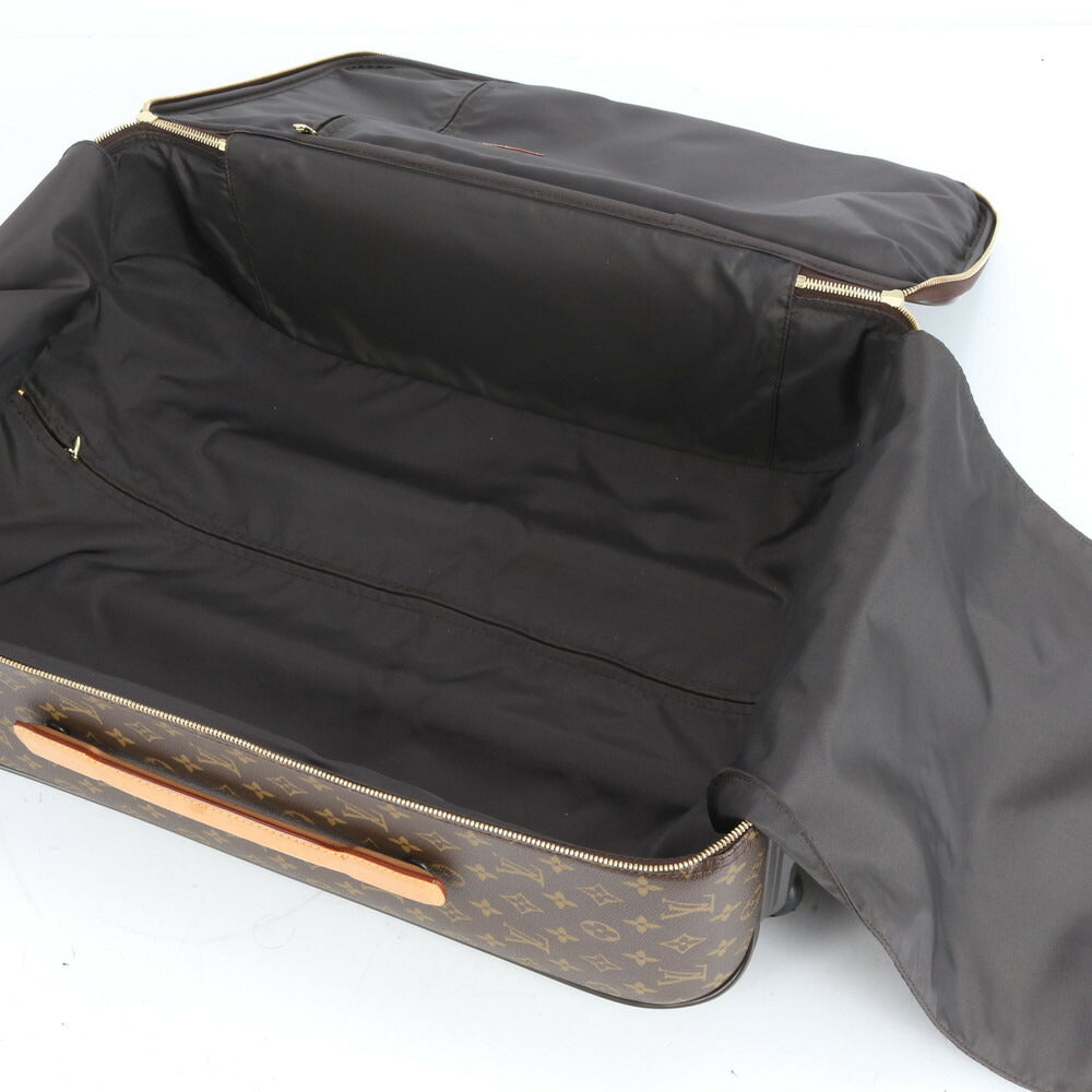 極美品 ルイヴィトン モノグラム ペガス 55 レザー スーツケース キャリー バッグ M23294 出張 旅行 トランク A4 メンズ EEE CJ7-1