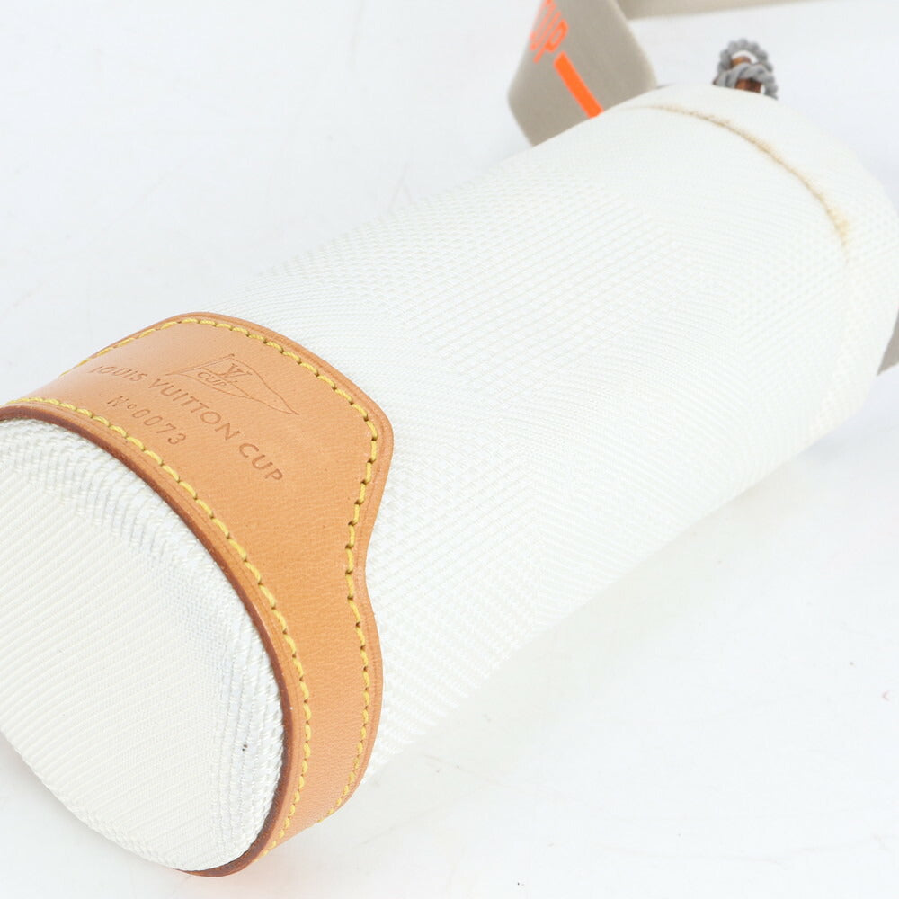 美品 ルイヴィトン ダミエ ジェアン LVカップ ショルダー ボトルケース ホルダー 筒型 M80642 レザー メンズ ECE CR3-8