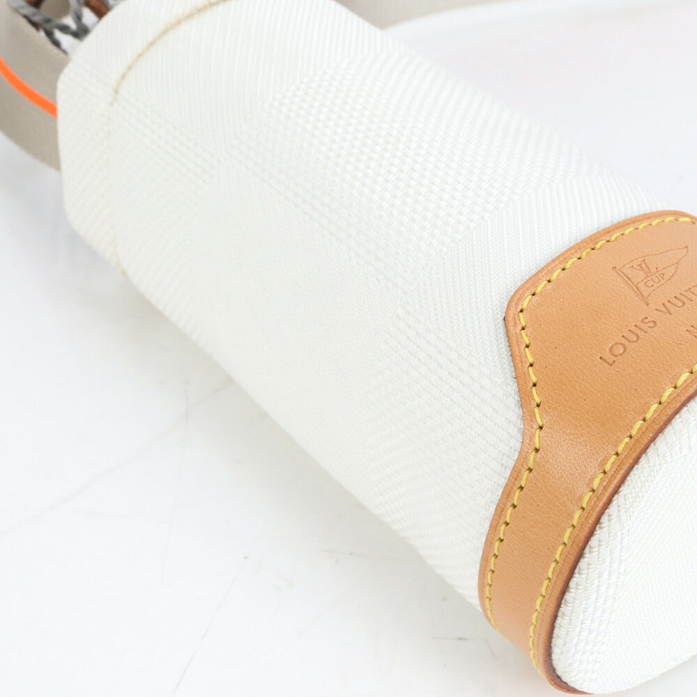 美品 ルイヴィトン ダミエ ジェアン LVカップ ショルダー ボトルケース ホルダー 筒型 M80642 レザー メンズ ECE CR3-8