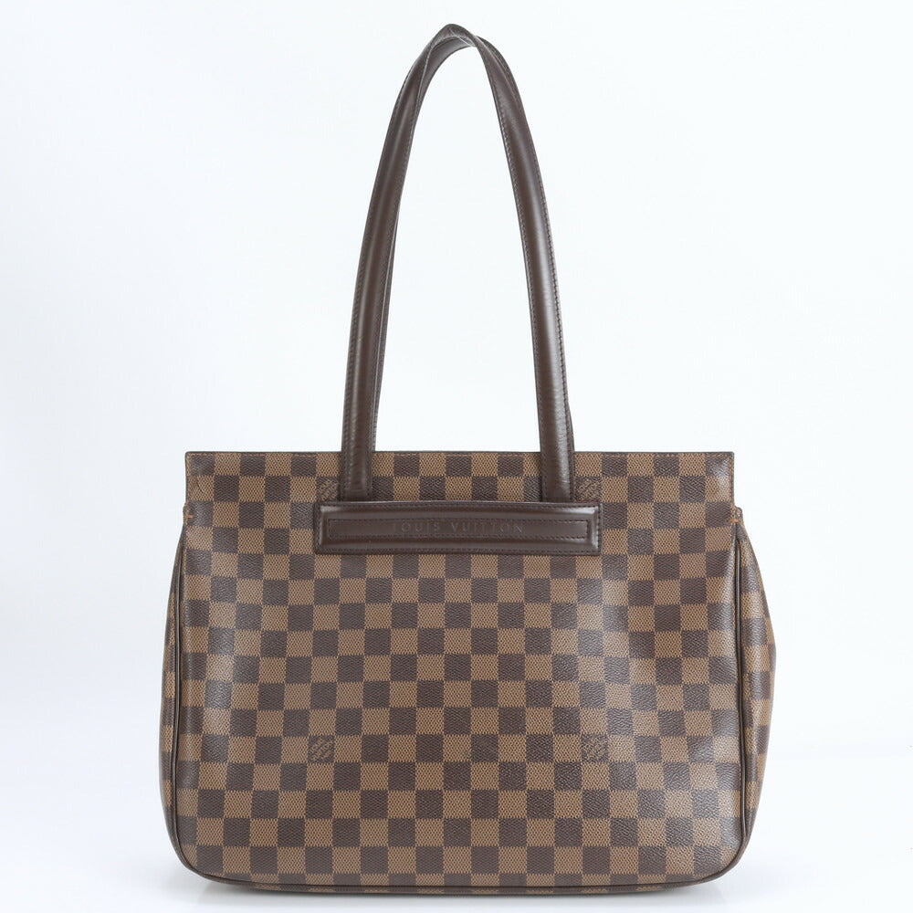 美品 ルイヴィトン ダミエ パリオリ PM N51123 レザー トート バッグ 肩掛け ショルダー ハンド A4 ブラウン レディース EEE CR17-9