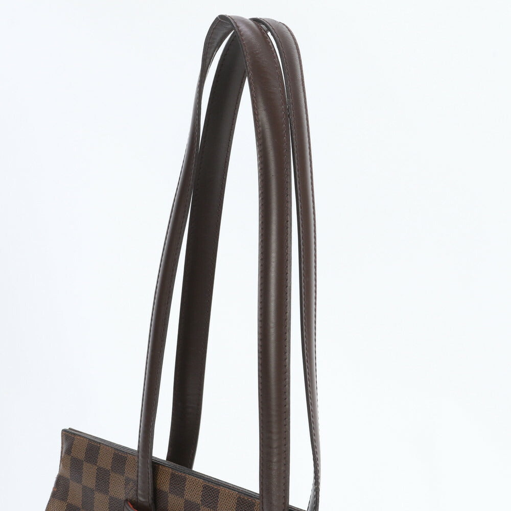 美品 ルイヴィトン ダミエ パリオリ PM N51123 レザー トート バッグ 肩掛け ショルダー ハンド A4 ブラウン レディース EEE CR17-9