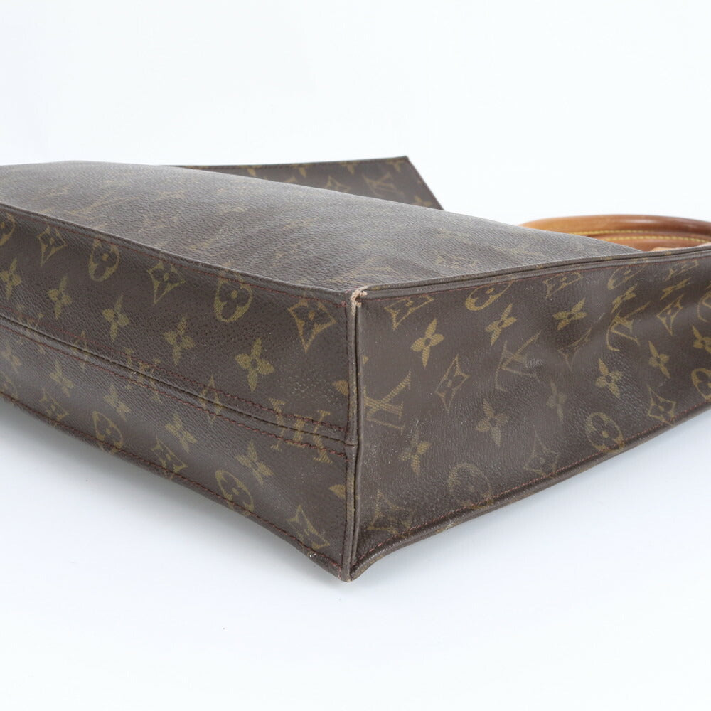 美品 ルイヴィトン モノグラム サック プラ M51140 レザー トート バッグ 肩掛け ショルダー ハンド A4 レディース RRE CR25-2