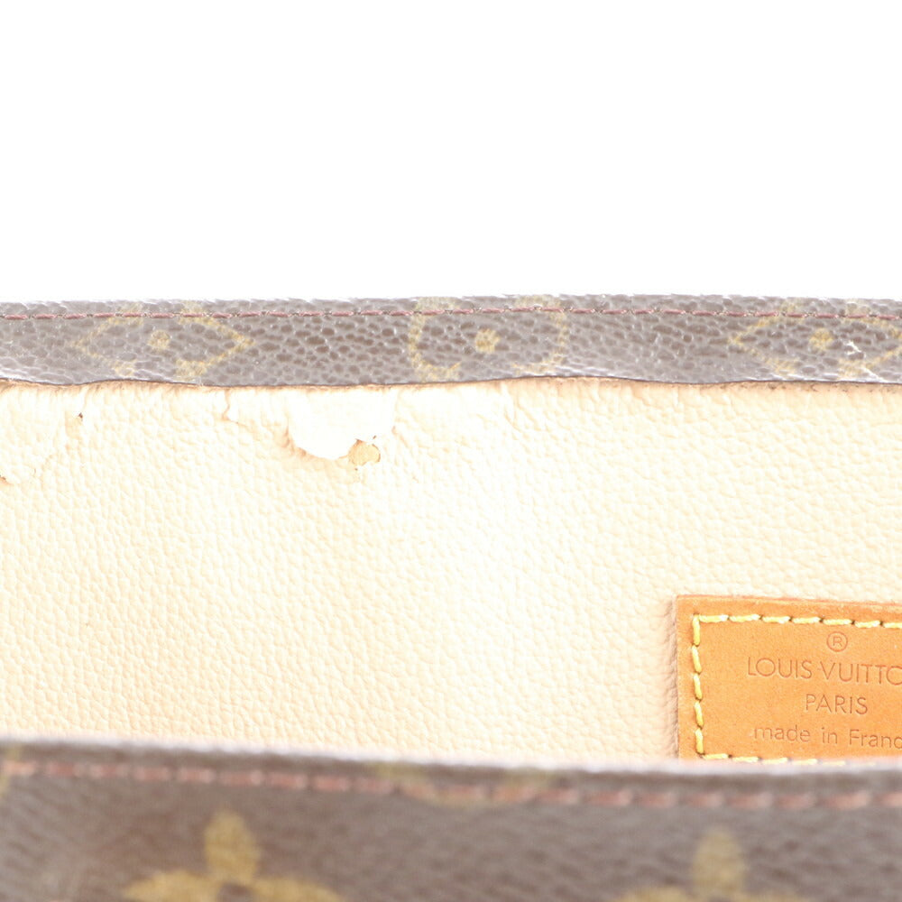 美品 ルイヴィトン モノグラム サック プラ M51140 レザー トート バッグ 肩掛け ショルダー ハンド A4 レディース RRE CR25-2