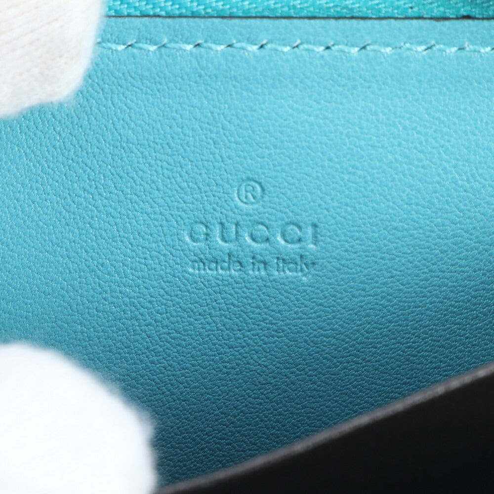 極美品 グッチ クロコダイル エンボス レザー コインケース コンパクト ウォレット カードケース 250983 レディース RRE CR24-7