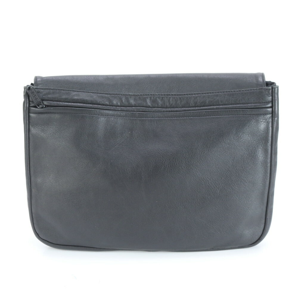 美品 ブリー レザー セカンドバッグ クラッチ ポーチ 通勤 ビジネス ブラック 黒 A4 本革 メンズ EUE CS13-2