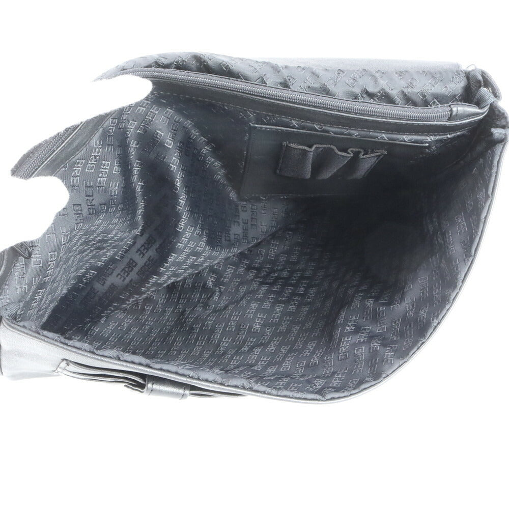 美品 ブリー レザー セカンドバッグ クラッチ ポーチ 通勤 ビジネス ブラック 黒 A4 本革 メンズ EUE CS13-2