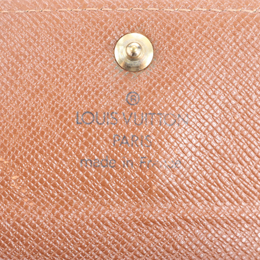 ルイヴィトン モノグラム ポルトモネ プラ M61930 レザー 二つ折り 財布 コンパクト メンズ レディース コインケース EVV CS16-1