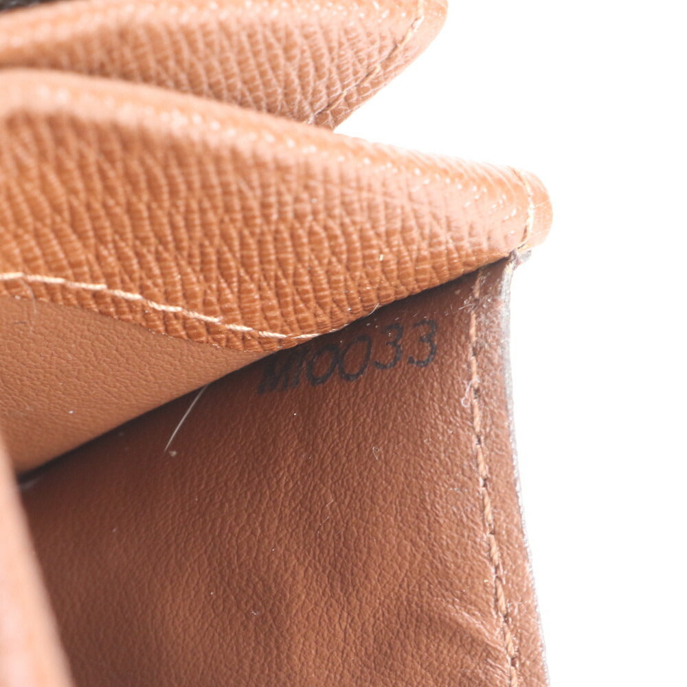 ルイヴィトン モノグラム ポルトモネ プラ M61930 レザー 二つ折り 財布 コンパクト メンズ レディース コインケース EVV CS16-1