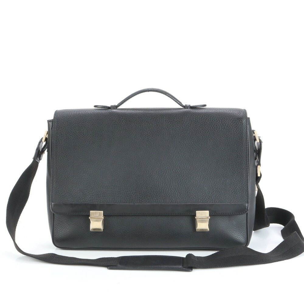 極美品 ダンヒル ギャランティカード付 レザー 2WAY ビジネス バッグ 斜め掛け 書類鞄 ブリーフケース メンズ 通勤 A4 VRV CS10-9