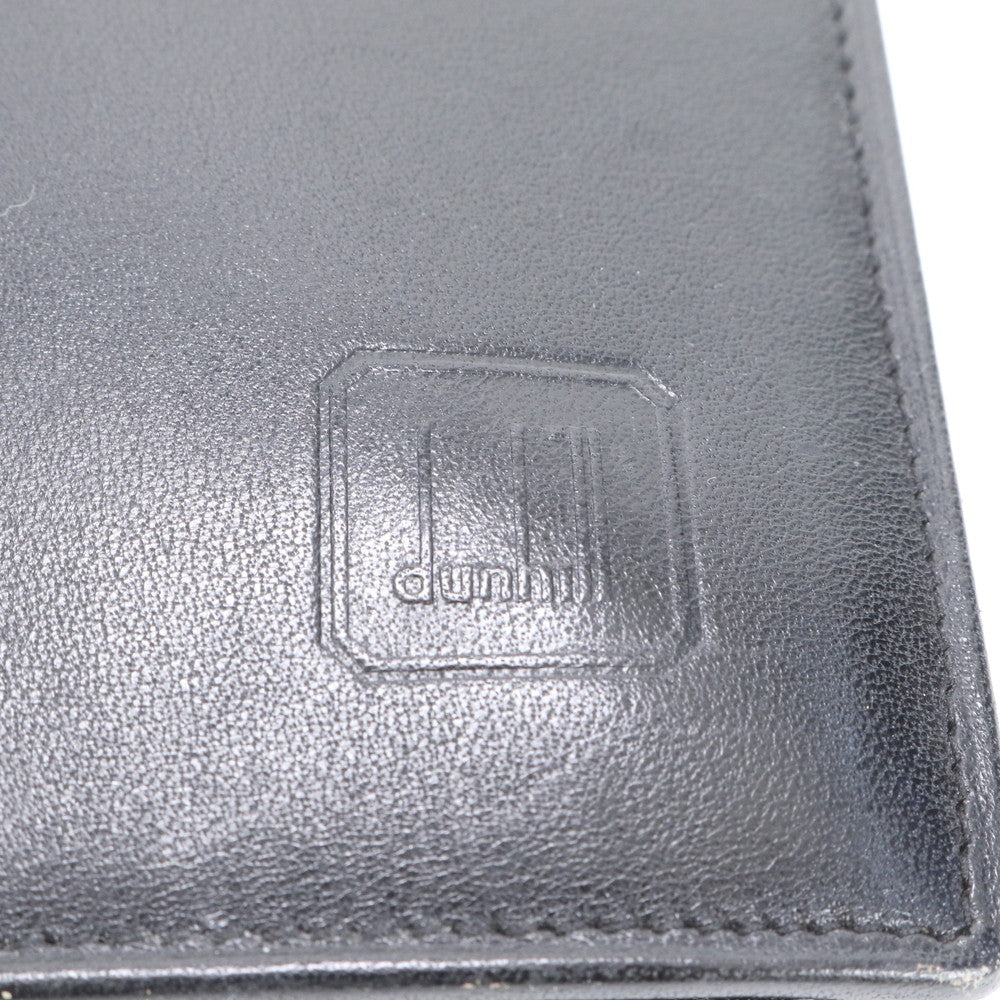 美品 ダンヒル レザー セカンドバッグ クラッチ ポーチ 通勤 ビジネス ブラック 黒 ゴールド 金具 メンズ EEE CS19-4