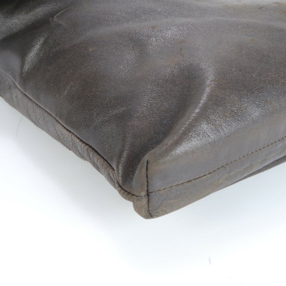 D&G ドルチェアンドガッバーナ レザー ショルダーバッグ 斜め掛け メッセンジャー ビジネス 通勤 ブラウン 茶色 A4 メンズ RRE CS32-9