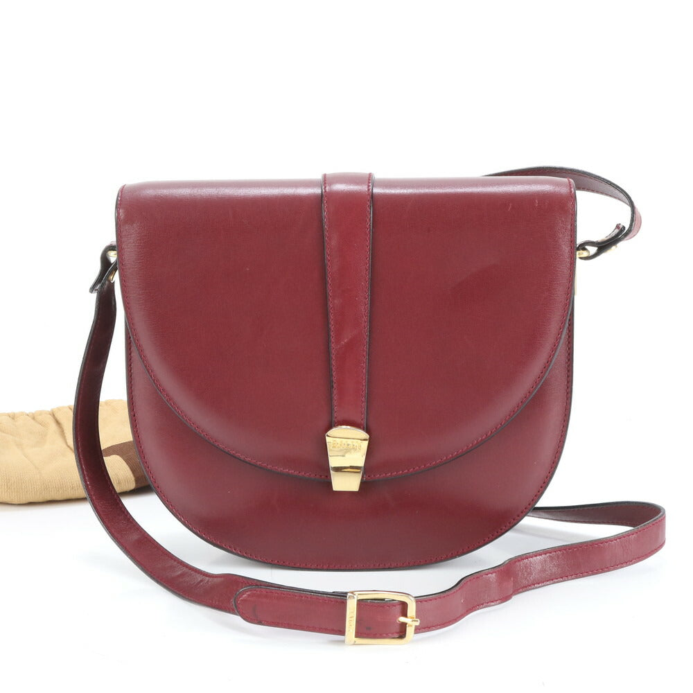 美品 ヴィンテージ バリー レザー ショルダーバッグ 斜め掛け クロスボディ ハンド トート ゴールド 金具 レディース RRE CS31-9