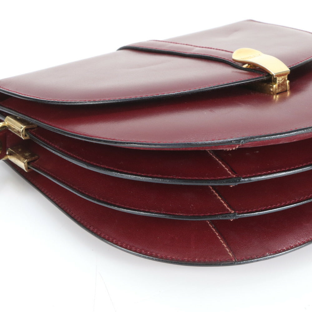 美品 ヴィンテージ バリー レザー ショルダーバッグ 斜め掛け クロスボディ ハンド トート ゴールド 金具 レディース RRE CS31-9