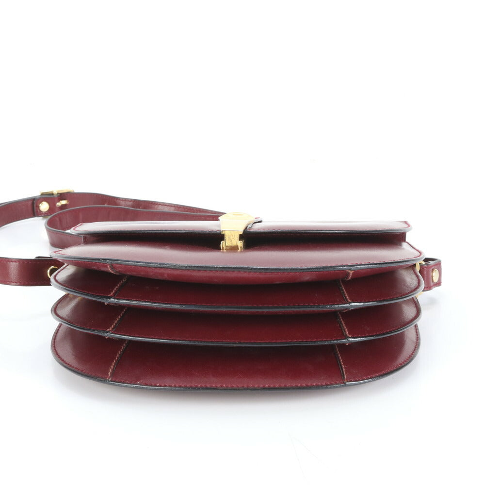 美品 ヴィンテージ バリー レザー ショルダーバッグ 斜め掛け クロスボディ ハンド トート ゴールド 金具 レディース RRE CS31-9