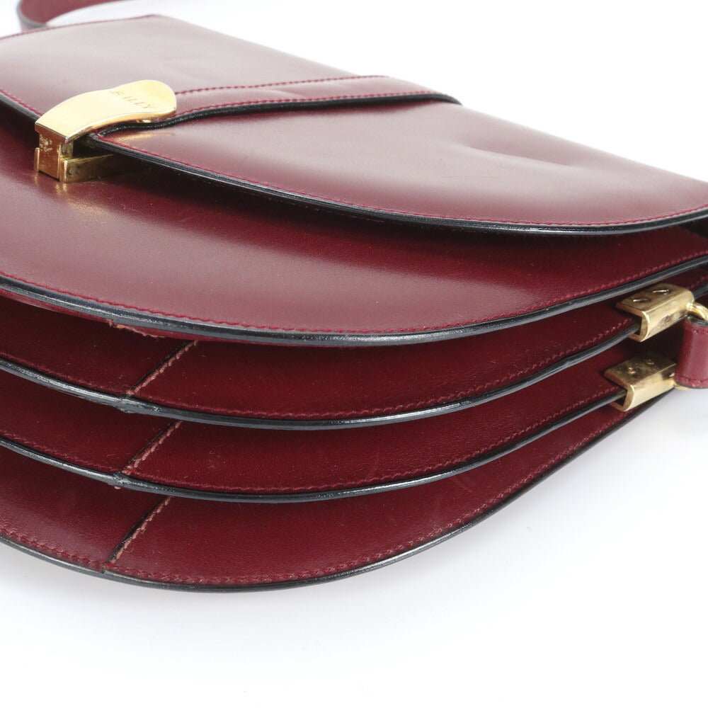 美品 ヴィンテージ バリー レザー ショルダーバッグ 斜め掛け クロスボディ ハンド トート ゴールド 金具 レディース RRE CS31-9