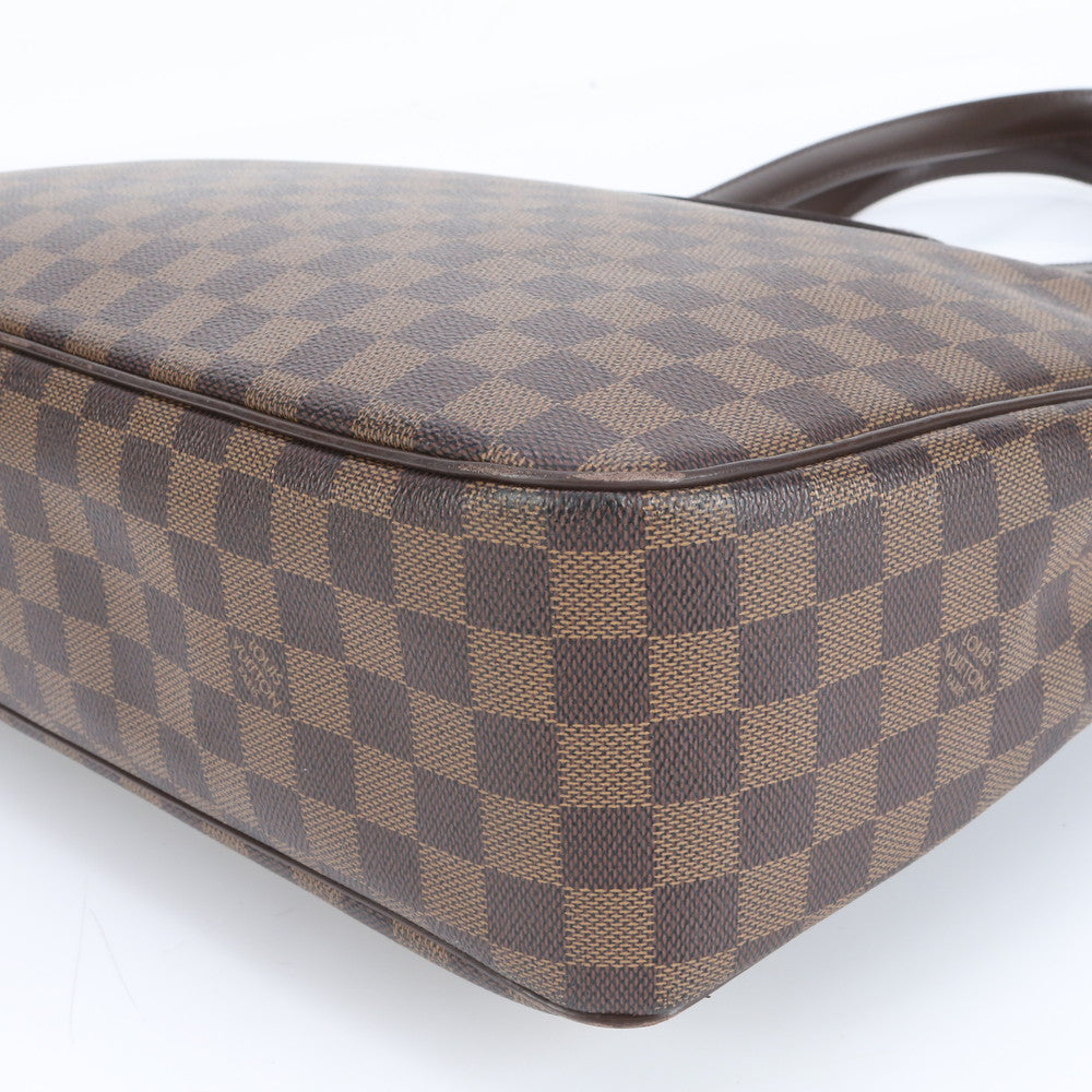 美品 ルイヴィトン ダミエ パリオリ PM レザー ショルダーバッグ A4 レディース トート 通勤 ハンド 肩掛け エベヌ VVV CT9-7