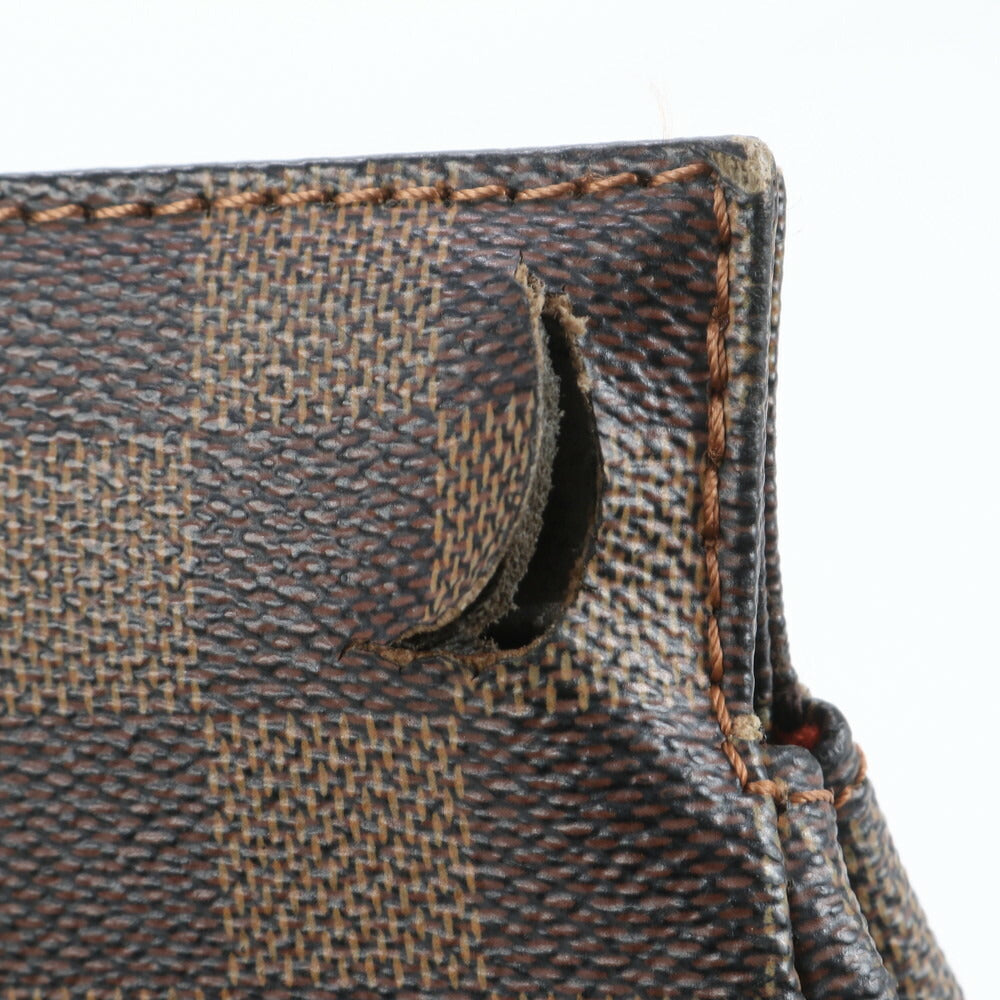 美品 ルイヴィトン ダミエ パリオリ PM レザー ショルダーバッグ A4 レディース トート 通勤 ハンド 肩掛け エベヌ VVV CT9-7