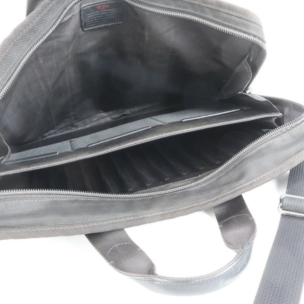 美品 TUMI トゥミ トレーサータグ付 レザー 2WAY ビジネス バッグ 斜め掛け ショルダー トート 通勤 A4 26114DH メンズ RCE CU16-7