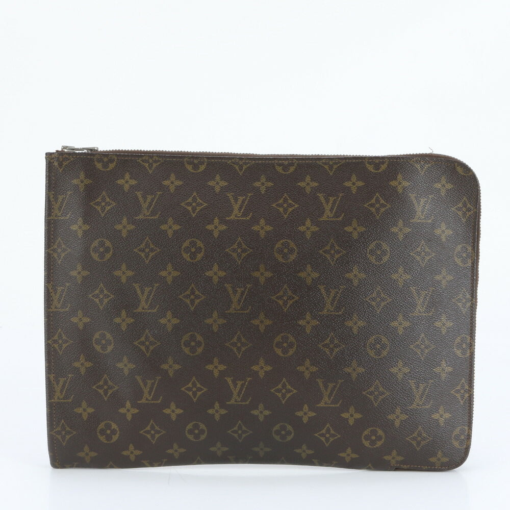 ルイヴィトン モノグラム ポッシュ ドキュマン M53456 レザー セカンドバッグ クラッチ ポーチ 通勤 ビジネス A4 メンズ EEE CV1-3