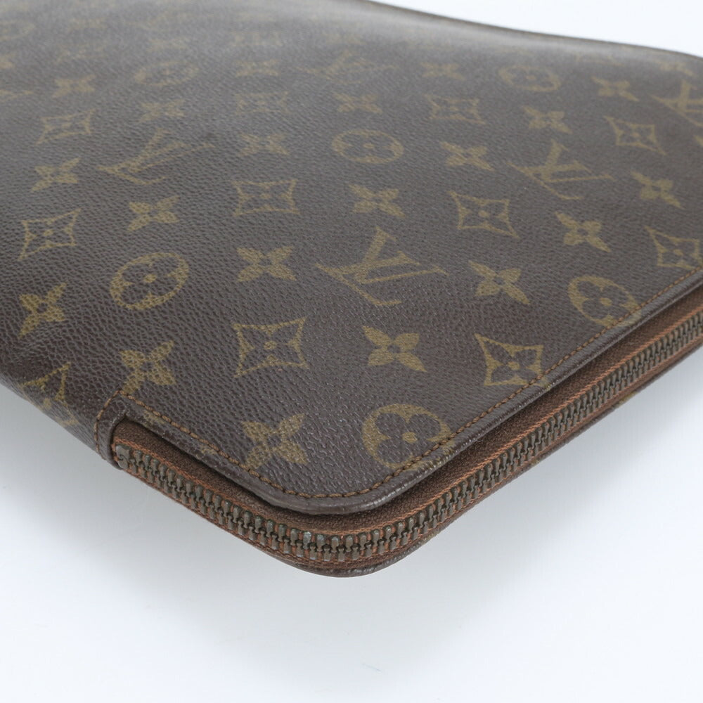 ルイヴィトン モノグラム ポッシュ ドキュマン M53456 レザー セカンドバッグ クラッチ ポーチ 通勤 ビジネス A4 メンズ EEE CV1-3