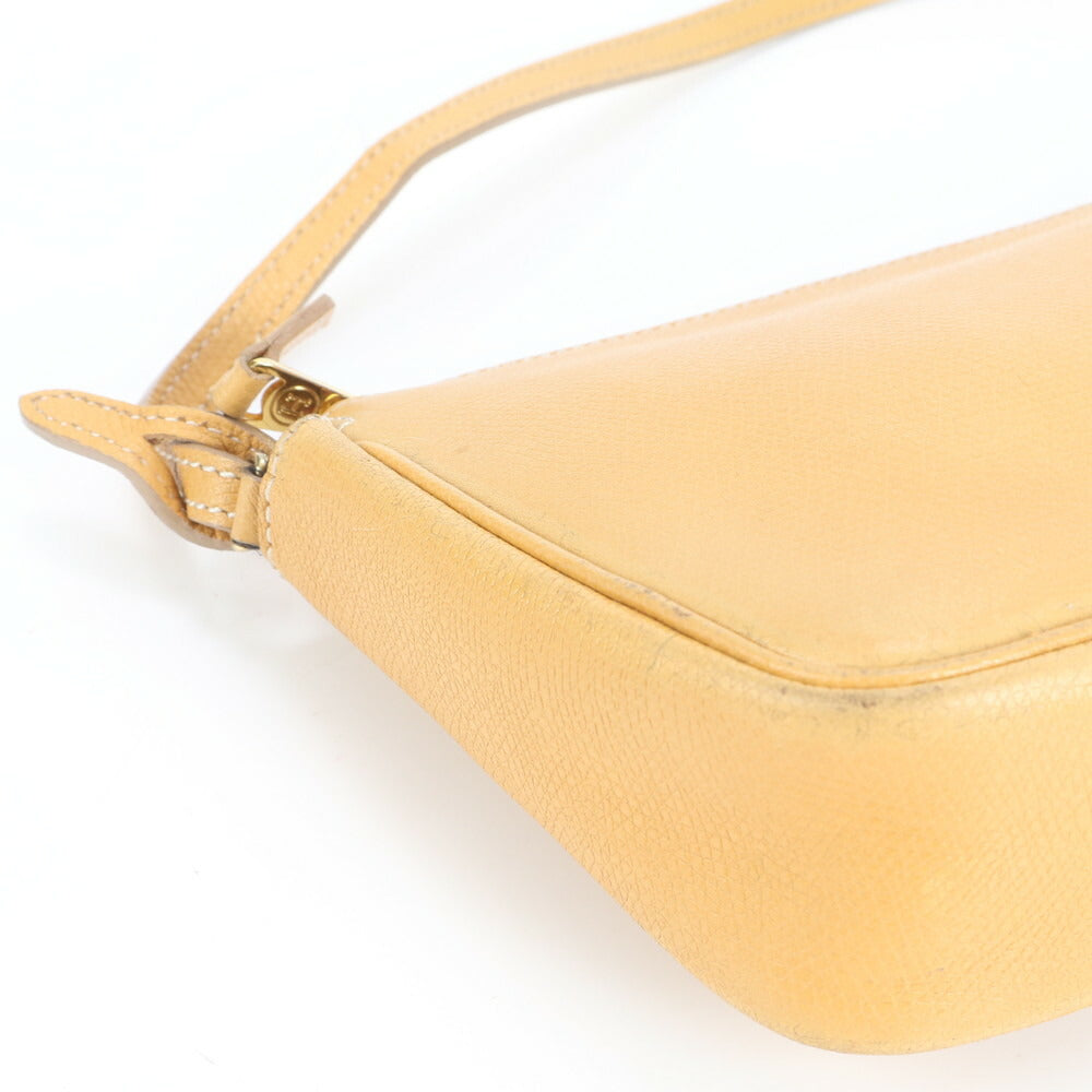 極美品 ハイクラス レザー ショルダーバッグ 肩掛け アクセサリー ポーチ アクセポ ワンショルダー ハンド レディース EUE CV4-4