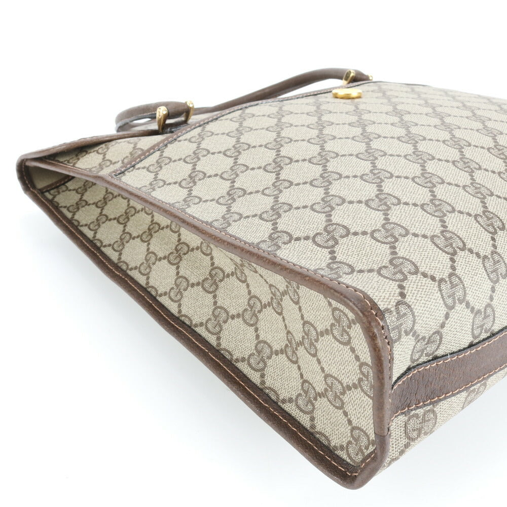 極美品 ヴィンテージ オールド グッチ GG スプリーム レザー トート バッグ ショルダー ビジネス 通勤 書類鞄 A4 メンズ EUE CV3-6