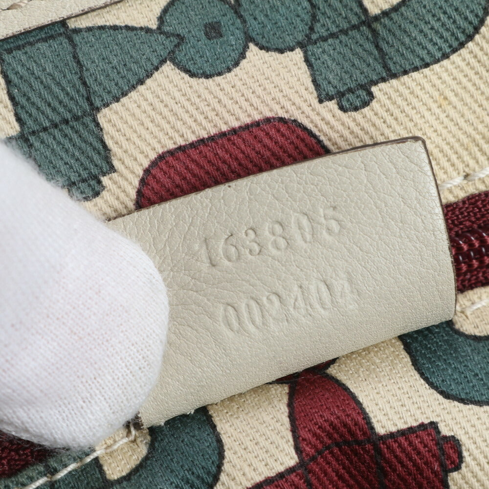 美品 グッチ グッチシマ プリンシー リボン レザー トート バッグ 肩掛け ショルダー ハンド 163805 ベージュ レディース ERE CV8-2