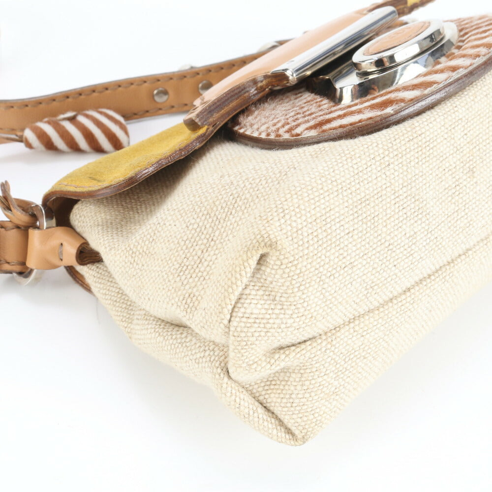 極美品 トッズ レザー 2WAY ショルダーバッグ 肩掛け トート ハンド シルバー 金具 レディース ERE CV8-9