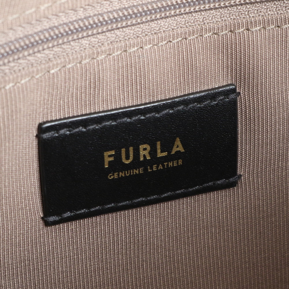 極美品 フルラ ダフネ レザー トート バッグ 肩掛け ショルダー ハンド ブラウン 茶色 レディース ERE CV11-1