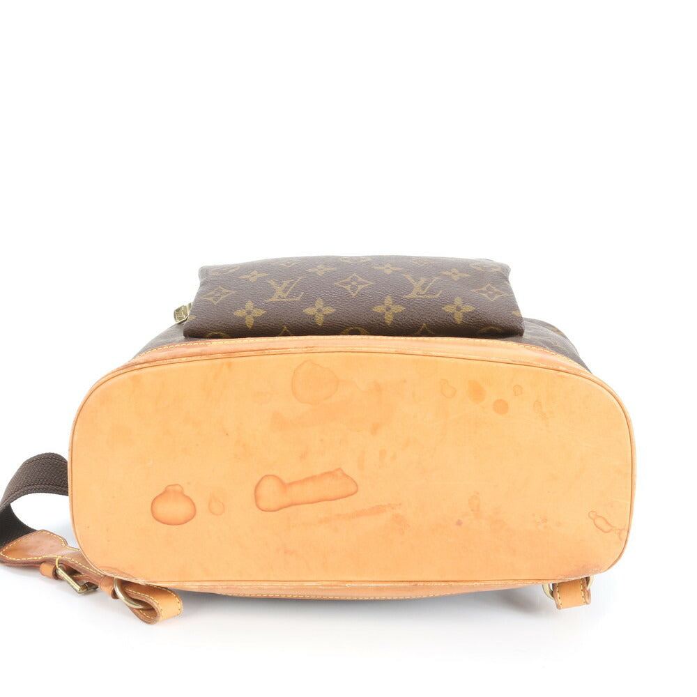 極美品 ルイヴィトン モノグラム モンスリ GM M51135 レザー リュックサック リュック バックパック バッグ A4 レディース ERE CV6-7