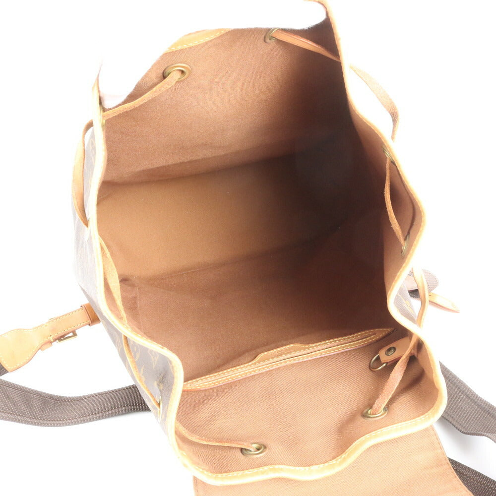 極美品 ルイヴィトン モノグラム モンスリ GM M51135 レザー リュックサック リュック バックパック バッグ A4 レディース ERE CV6-7