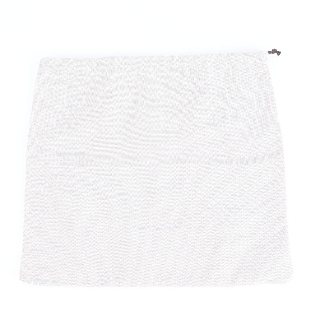 極美品 エルメス 保存袋 巾着 ショッパー バッグ 用 ヘリンボーン 収納 袋 小物 メンズ レディース ERE CV6-10