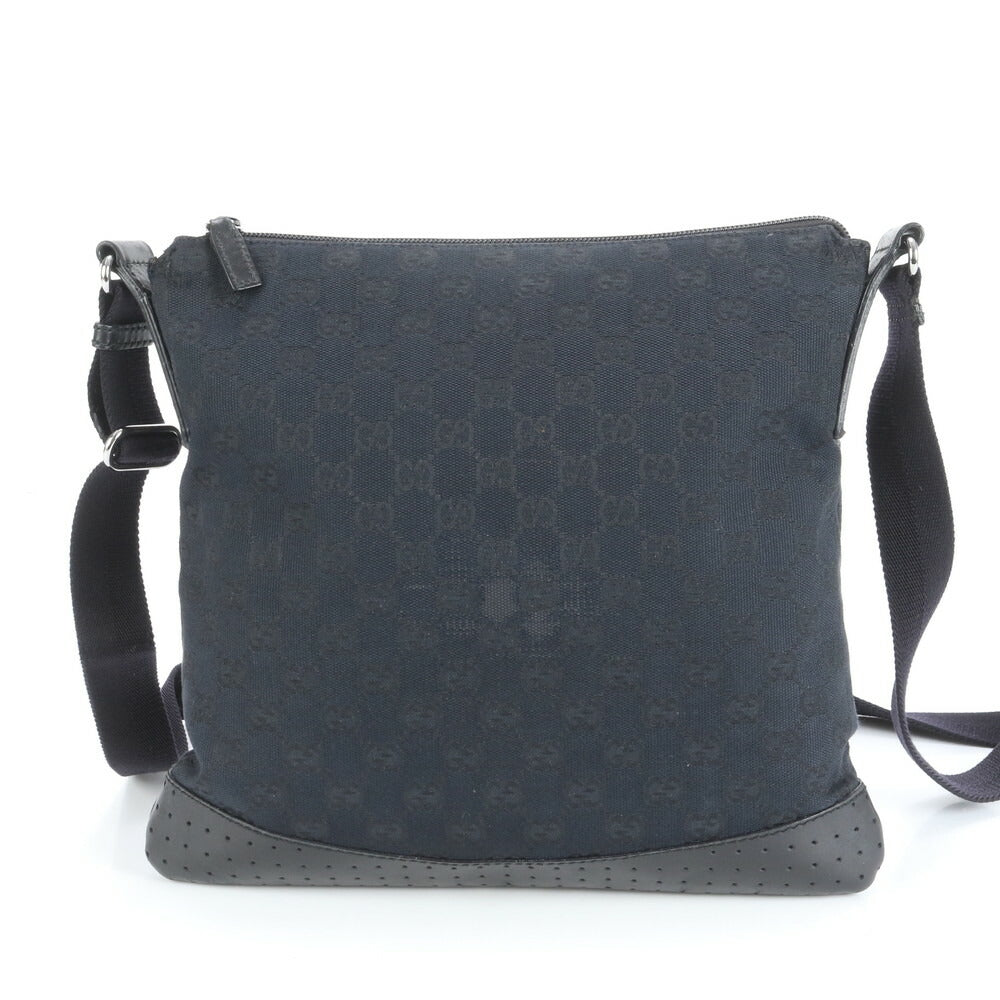 極美品 グッチ GG キャンバス レザー ショルダーバッグ 斜め掛け メッセンジャー ビジネス 通勤 トート 145857 メンズ EUE CV15-8