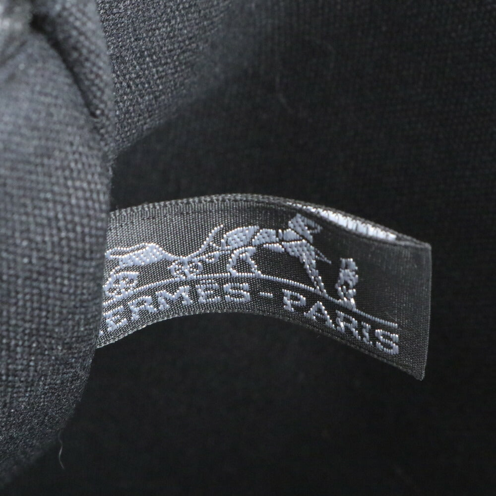 極美品 エルメス トロカホリゾンタル MM トート バッグ 肩掛け ショルダー ハンド ブラック 黒 A4 レディース EUE CV15-10